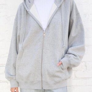 Brandy Melville Zip-Up Christy Hoodie